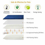 Dog Kennels: Electric Pet Heat Pad: Waterproof Heating Mat for Cat Dog Bed | Chew Resistant L