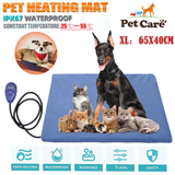 Dog Kennels: Electric Pet Heat Pad: Waterproof Heating Mat for Cat Dog Bed | Chew Resistant XL