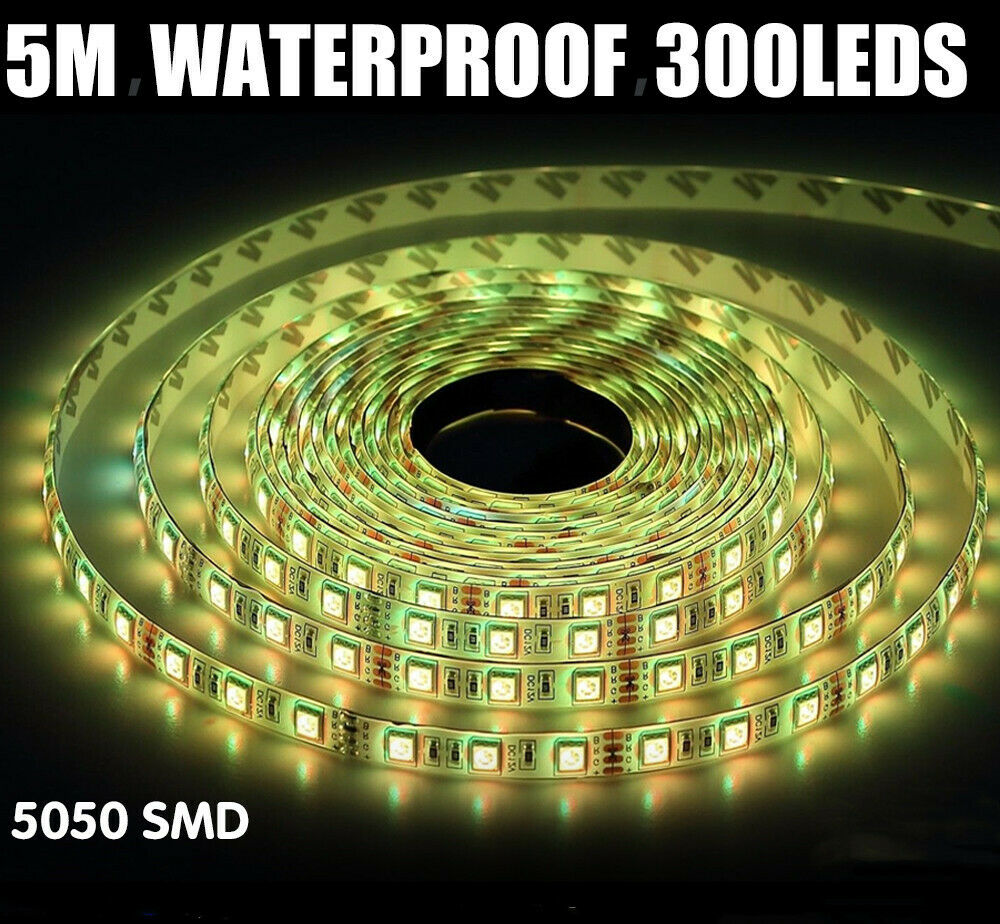 Outdoor Decorations & Lights: 5V RGB LED Strip Lights IP65 Waterproof 5050 5M 10M 20M 300 LEDs USB Bluetooth