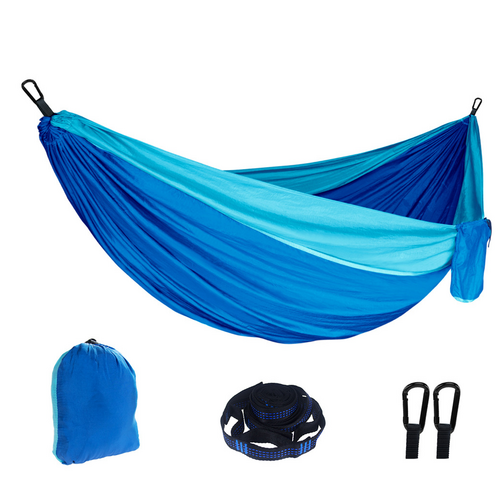 Hammocks & Accessories: Outdoor Camping Hammock  Lightweight 260x140cm Portable Travel Darkblue