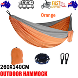 Hammocks & Accessories: Outdoor Camping Hammock  Lightweight 260x140cm Portable Travel Orange