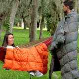 Down Camping Blanket Camping Hiking Puffy down Blanket Packable Lightweight GRAY
