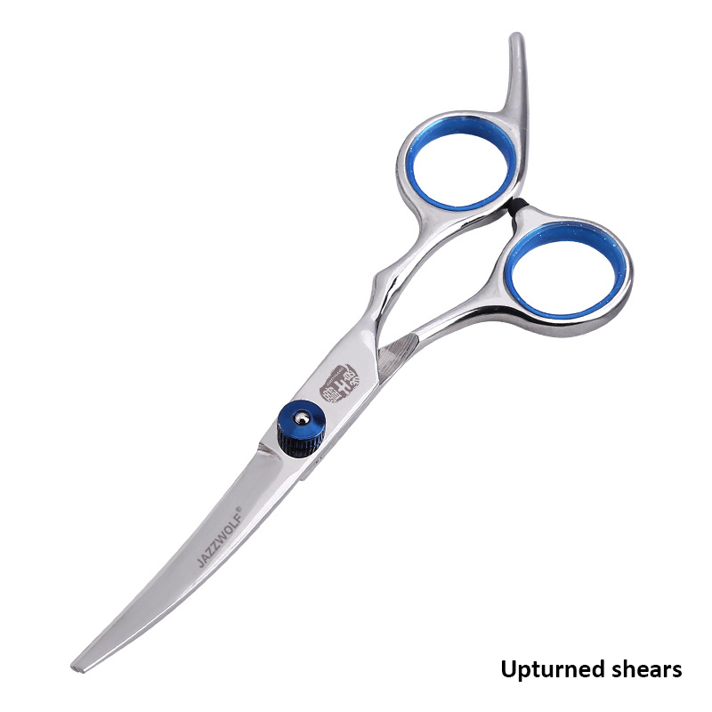 Pet Cleaning Supplies: Professional Pet Grooming Scissors Set Dog Shear Hair Cutting Curved Tool Kit