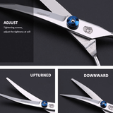 Pet Cleaning Supplies: Professional Pet Grooming Scissors Set Dog Shear Hair Cutting Curved Tool Kit
