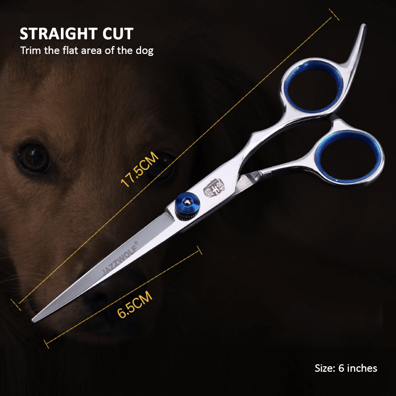 Pet Cleaning Supplies: Professional Pet Grooming Scissors Set Dog Shear Hair Cutting Curved Tool Kit