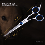 Pet Cleaning Supplies: Professional Pet Grooming Scissors Set Dog Shear Hair Cutting Curved Tool Kit