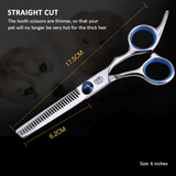 Pet Cleaning Supplies: Professional Pet Grooming Scissors Set Dog Shear Hair Cutting Curved Tool Kit