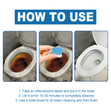 Toilet Brushes & Holders: Toilet Bowl Cleaning Tablets Multi-Effect Decontamination, Descaling, Urine Stains, Toilet Cleaner, Deodorizing, Odorless, And Fragrant