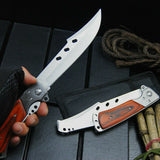 Cutters: Outdoor Large Folding Knife Camping Fishing Pocket Hunting Knife Survival Tool