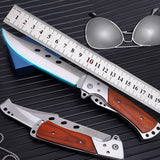 Cutters: Outdoor Large Folding Knife Camping Fishing Pocket Hunting Knife Survival Tool