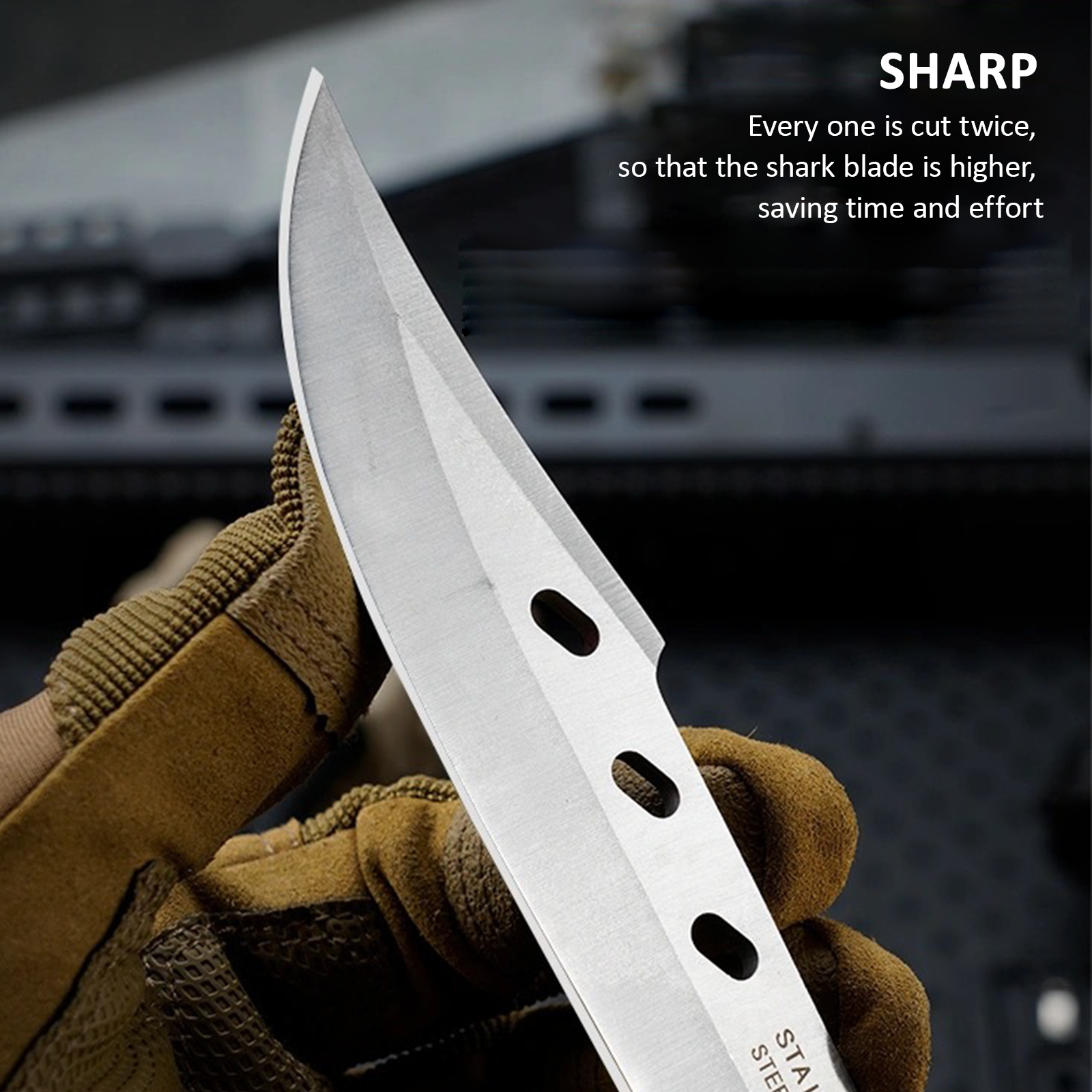 Cutters: Outdoor Large Folding Knife Camping Fishing Pocket Hunting Knife Survival Tool