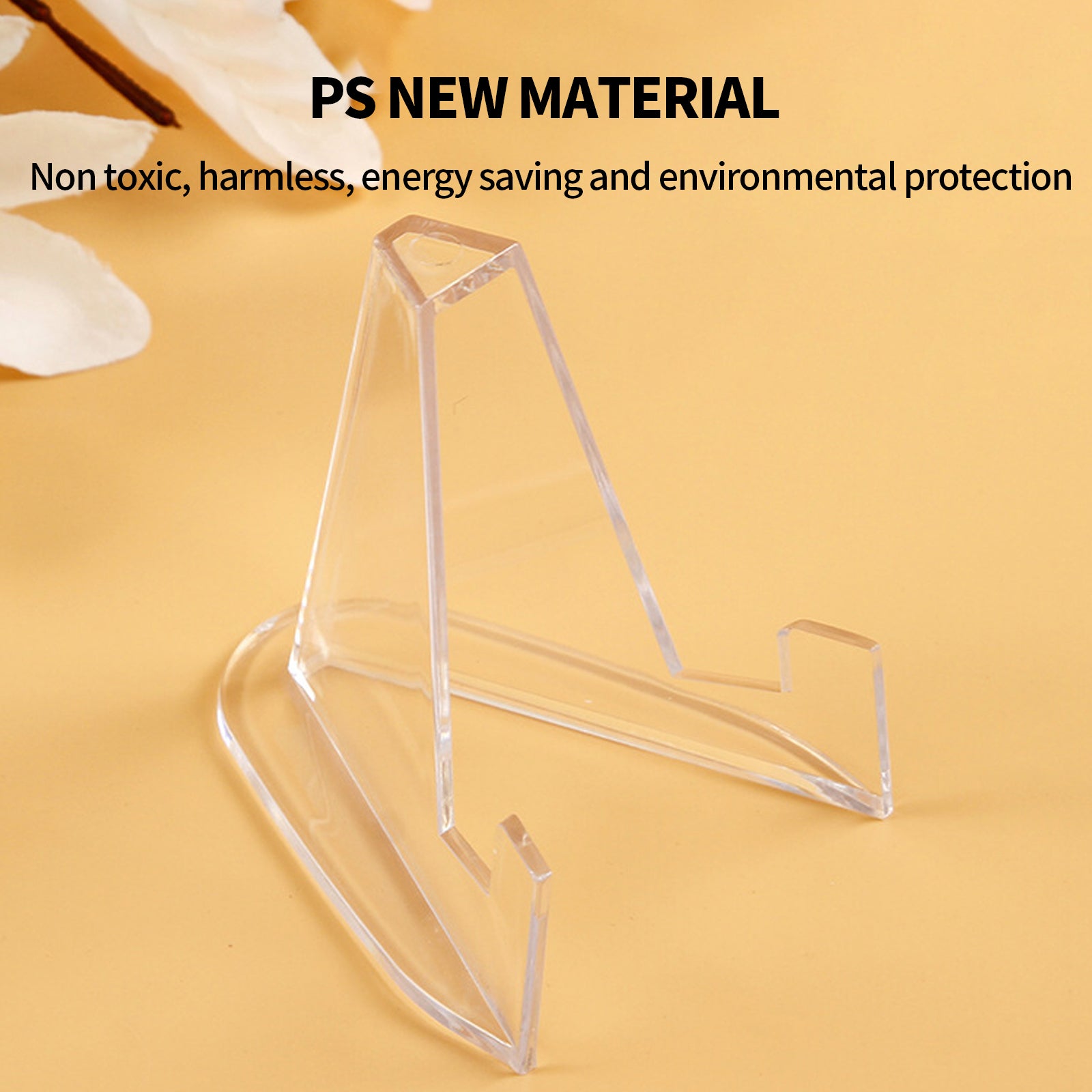 Office Supplies: 20pcs S Acrylic Clear Stand for Trading Card PSA Pokemon Card Holders Stand