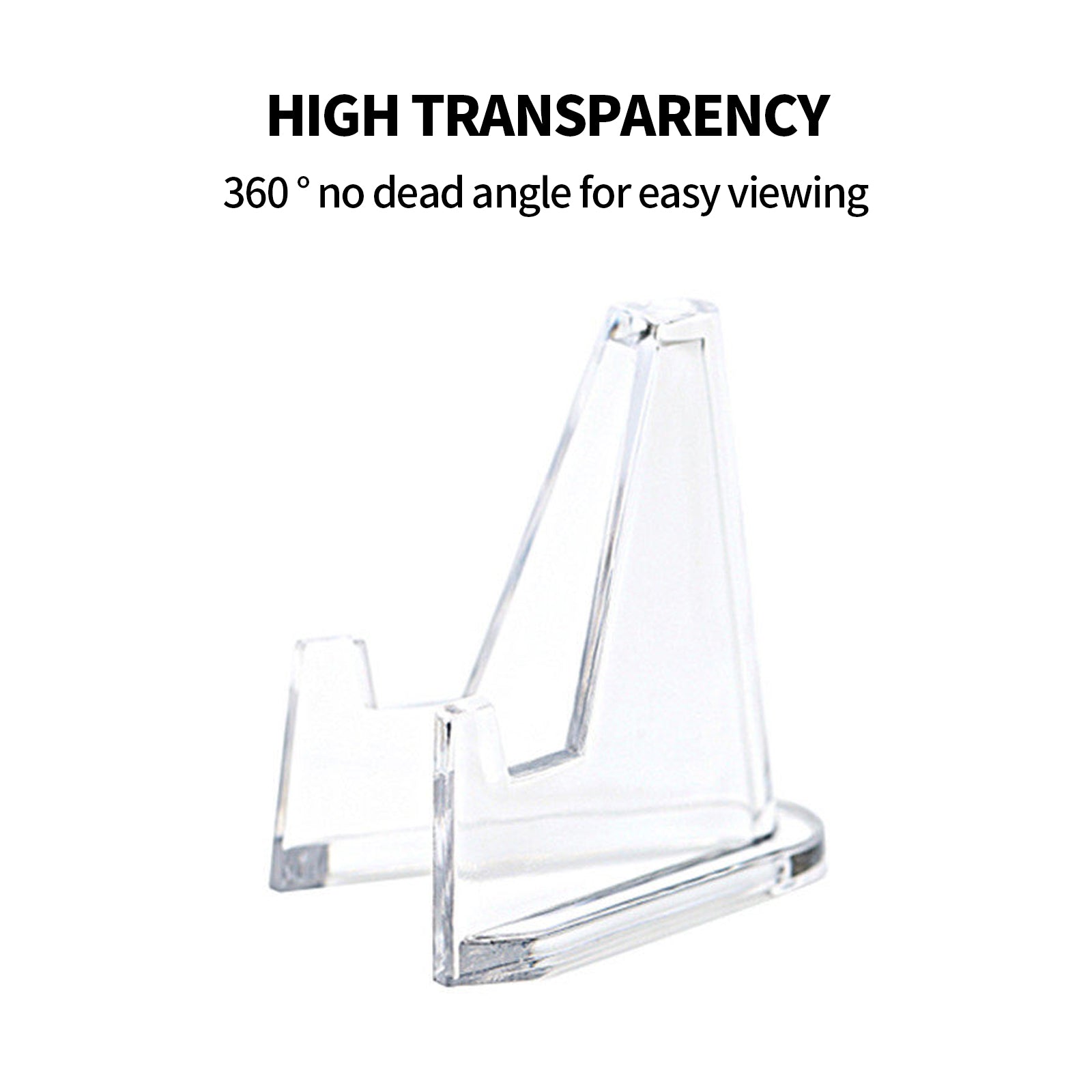 Office Supplies: 20pcs S Acrylic Clear Stand for Trading Card PSA Pokemon Card Holders Stand