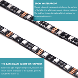Coloured Lights: 4M RGB LED Strip Lights IP65 Waterproof 5050 300LEDs 12V USB Bluetooth Gift