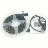Coloured Lights: 4M RGB LED Strip Lights IP65 Waterproof 5050 300LEDs 12V USB Bluetooth Gift