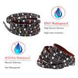 Coloured Lights: 4M RGB LED Strip Lights IP65 Waterproof 5050 300LEDs 12V USB Bluetooth Gift