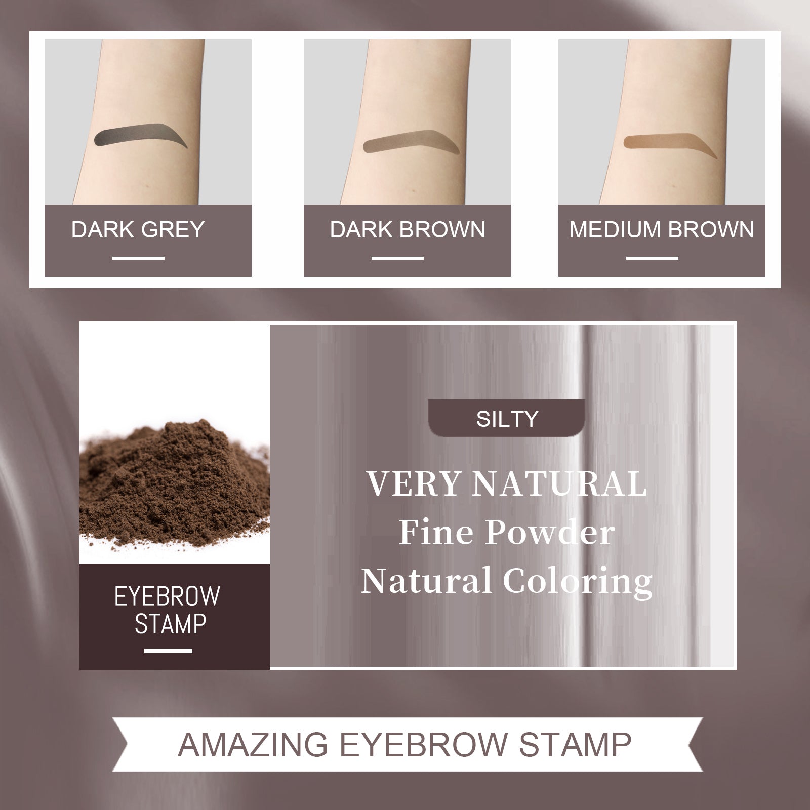 Cosmetics: Eyebrow Print Mold Thrush, Lazy Eyebrows Fill Makeup Eyebrow Cake Waterproof Hairline Powder