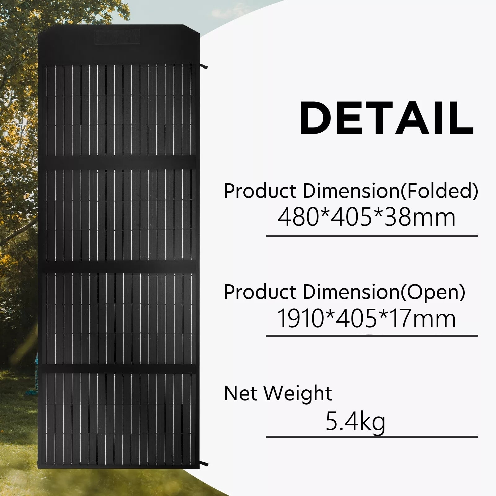 Outdoor Power Equipment: 160W 160Watt Folding Solar Panel Blanket Mat Flexible Mono Power Camping RV USB 12V