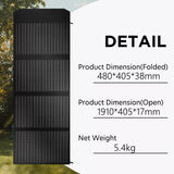 160W 160Watt Folding Solar Panel Blanket Mat Flexible Mono Power Camping RV USB 12V