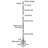 Camping Shovel Folding Outdoor Survival Tools Multifunction Hiking Military