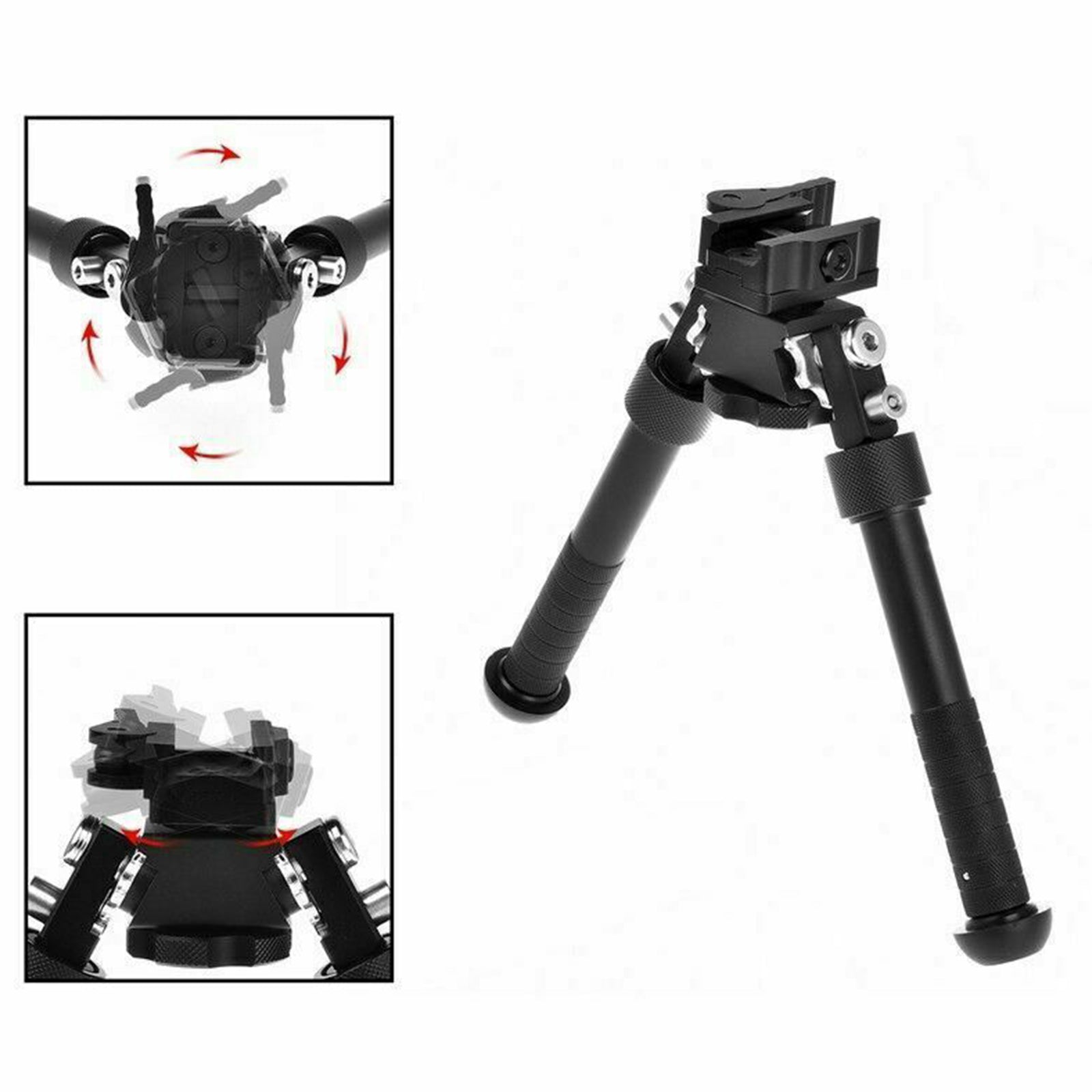 Camera Accessories: 6.5- 9" Foldable QD Picatinny Rail Mount V8 Adjustable Bipod