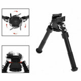 6.5- 9" Foldable QD Picatinny Rail Mount V8 Adjustable Bipod