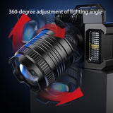 900000LM LED Headlamp Rechargeable Headlight Zoomable Head Torch Lamp Flashlight