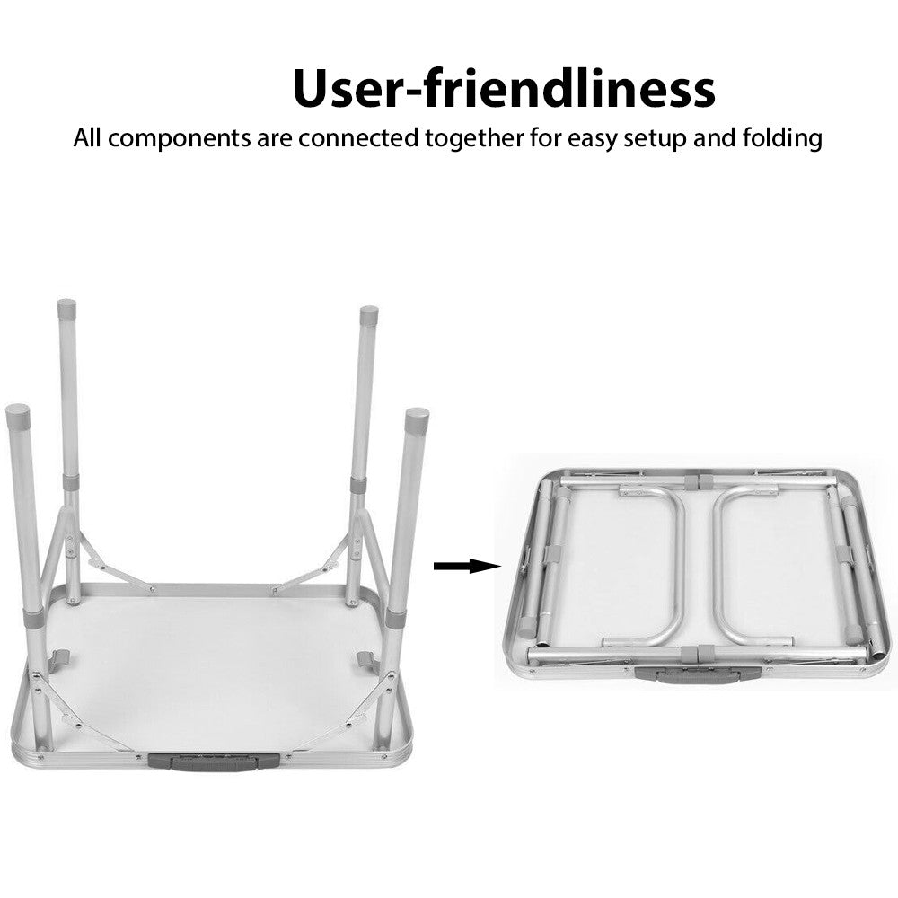 Outdoor Tables: Outdoor Camping Folding Table Picnic Foldable Tables Aluminium Portable BBQ Desk