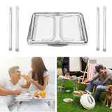 Outdoor Tables: Outdoor Camping Folding Table Picnic Foldable Tables Aluminium Portable BBQ Desk
