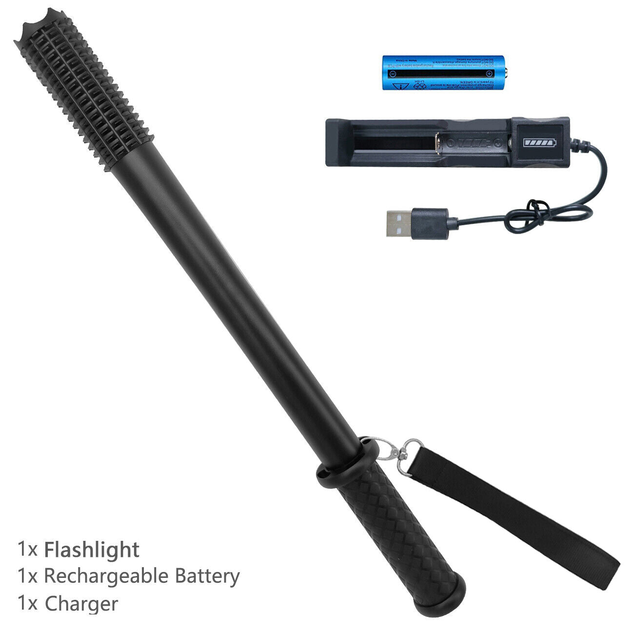Camping Lights & Lanterns: 90000LM Baseball Bat LED Flashlights Waterproof Powerful Aluminium for Emergency