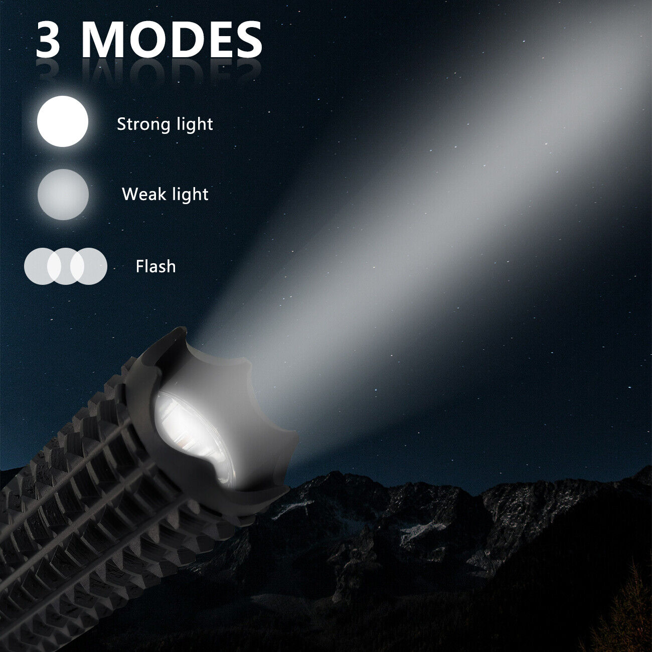Camping Lights & Lanterns: 90000LM Baseball Bat LED Flashlights Waterproof Powerful Aluminium for Emergency