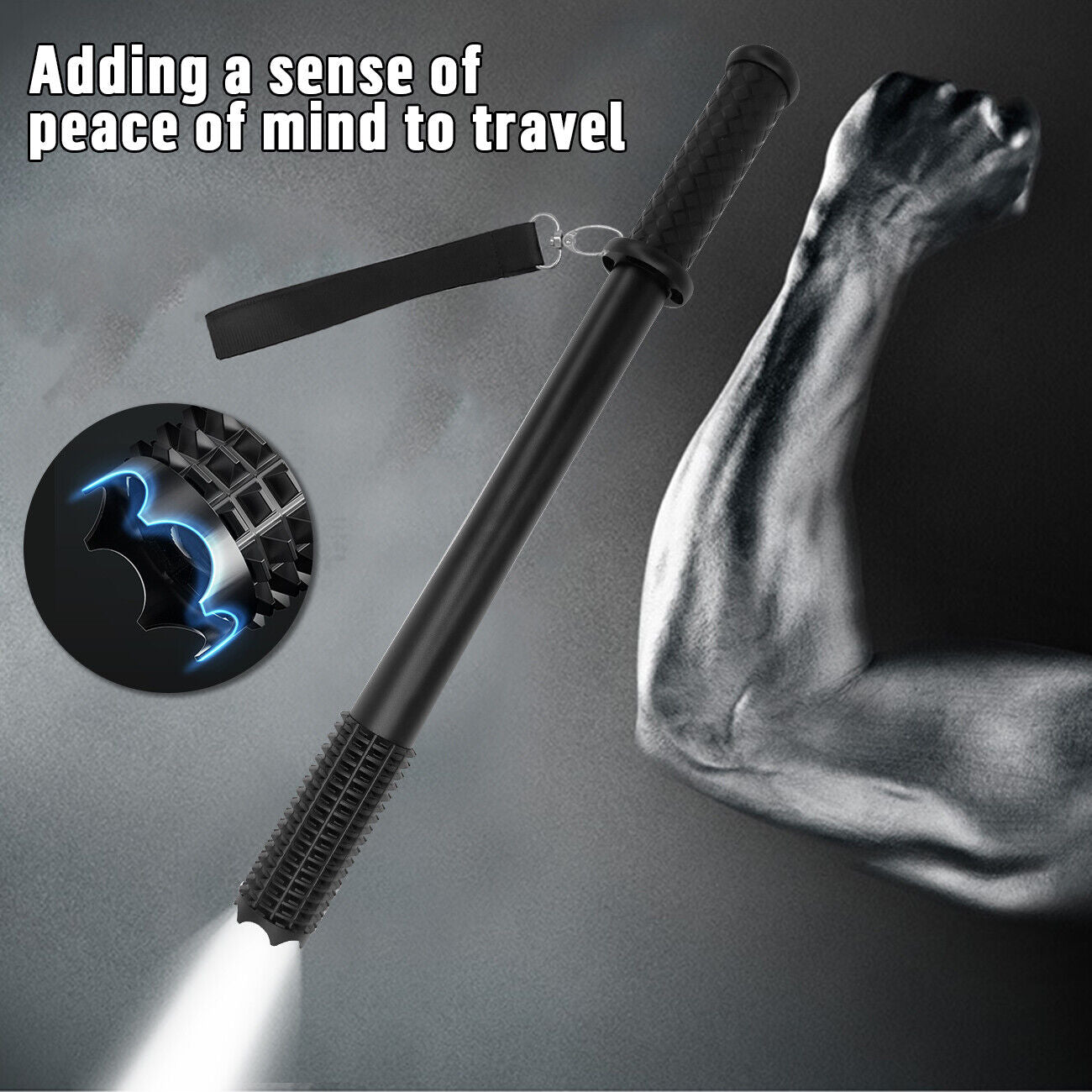 Camping Lights & Lanterns: 90000LM Baseball Bat LED Flashlights Waterproof Powerful Aluminium for Emergency