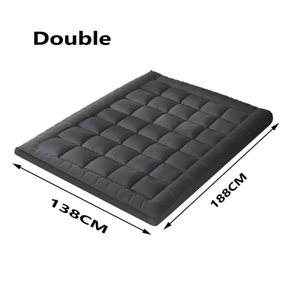 Mattress Toppers: 5CM Bedding Luxury Pillowtop Mattress Topper Mat Pad Antibacterial and dust mite-resistant Double:138*188cm
