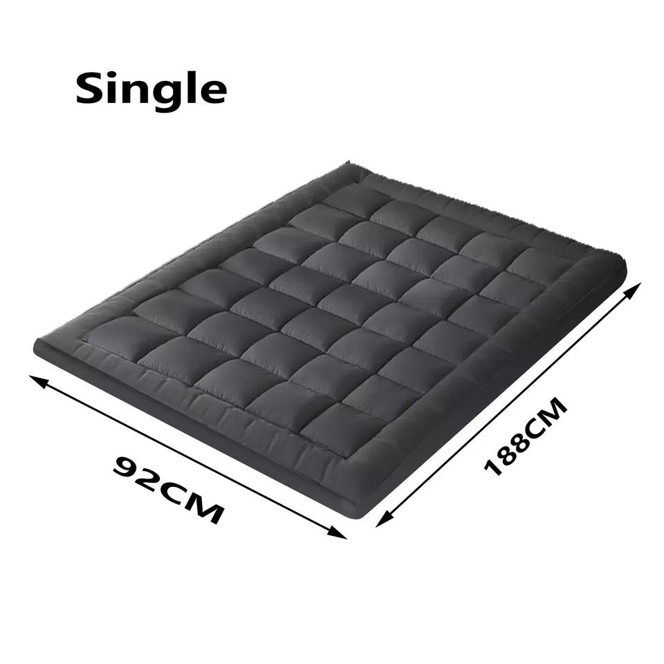 Mattress Toppers: 5CM Bedding Luxury Pillowtop Mattress Topper Mat Pad Antibacterial and dust mite-resistant Single:92*188