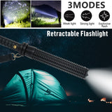 Camping Lights & Lanterns: Baseball LED Flashlight Rechargeable Zoom Police Security Torch Baton Lamp Light
