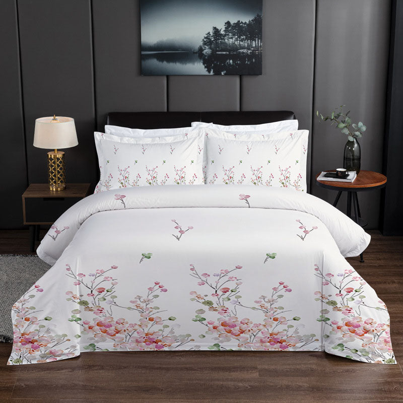 Mattress Toppers: Home Textile Four Piece Set Three Piece Set Bedding Flower Series Single size