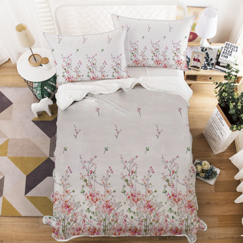 Mattress Toppers: Home Textile Four Piece Set Three Piece Set Bedding Flower Series Single size