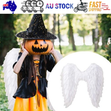 Christmas Clothing: Angel Wings Fairy Wings with Elastic Straps Adults White