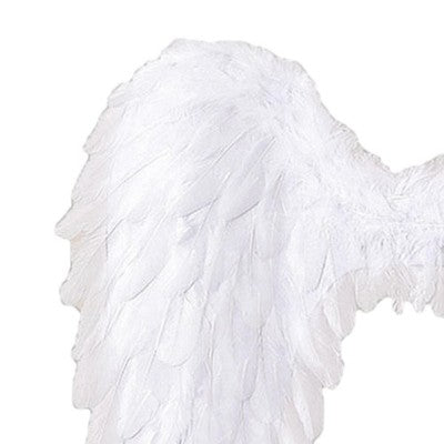 Christmas Clothing: Angel Wings Fairy Wings with Elastic Straps Adults White