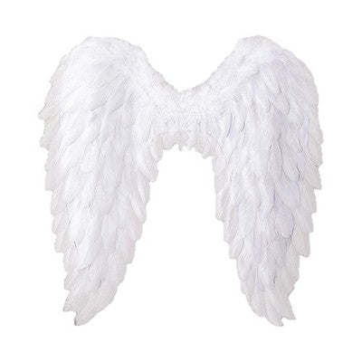 Christmas Clothing: Angel Wings Fairy Wings with Elastic Straps Adults White