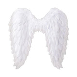 Christmas Clothing: Angel Wings Fairy Wings with Elastic Straps Adults White