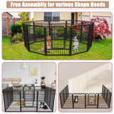 32"8 Panel Pet Dog Playpen Cage Enclosure Exercise Cat Puppy Metal Fence AU