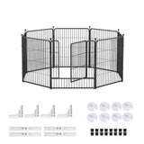 32"8 Panel Pet Dog Playpen Cage Enclosure Exercise Cat Puppy Metal Fence AU