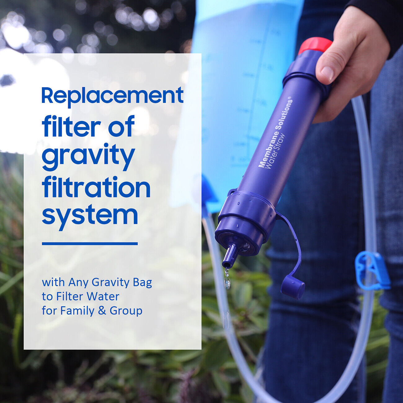Camp Safety Equipment: Personal Water Filter Straw 5000L Outdoor Survival Water Purification Straw0.1Î¼m
