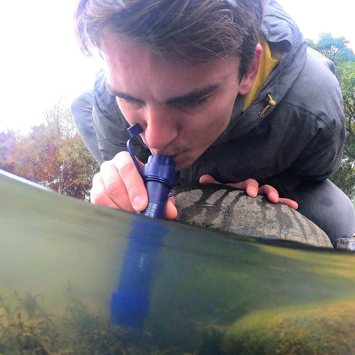 Camp Safety Equipment: Personal Water Filter Straw 5000L Outdoor Survival Water Purification Straw0.1Î¼m