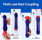 Camp Safety Equipment: Personal Water Filter Straw 5000L Outdoor Survival Water Purification Straw0.1Î¼m