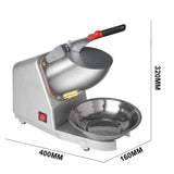 Upgraded Electric Ice Crusher Shaver Snow Cone Maker Commercial Machine2200r/m