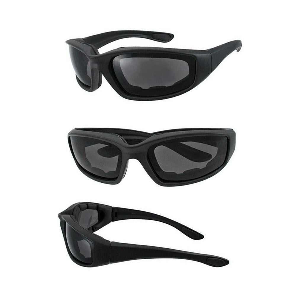 Bicycle Parts: 3pcs Chopper Foam Padded Motorcycle Riding Glasses Sunglasses Windproof Goggles