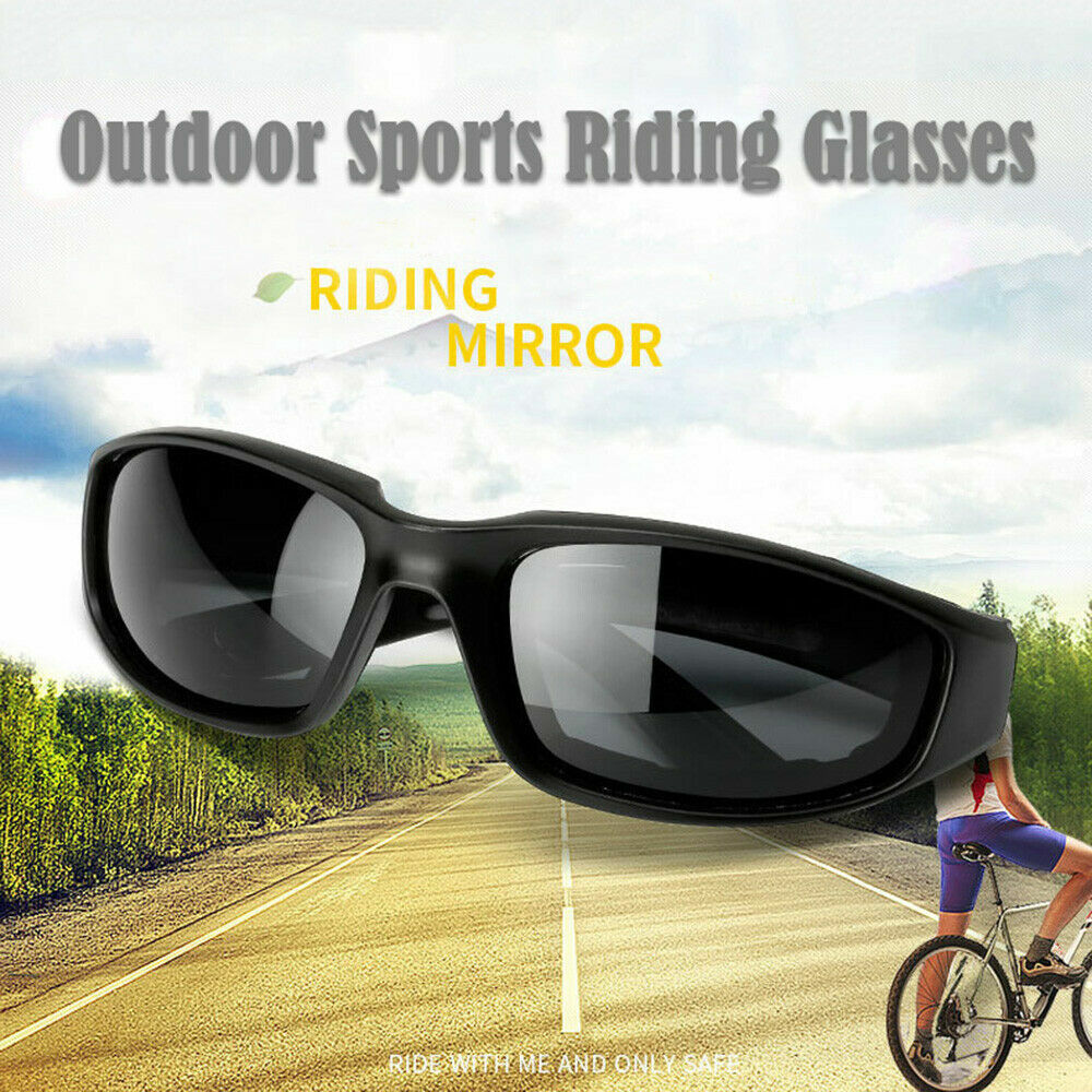 Bicycle Parts: 3pcs Chopper Foam Padded Motorcycle Riding Glasses Sunglasses Windproof Goggles