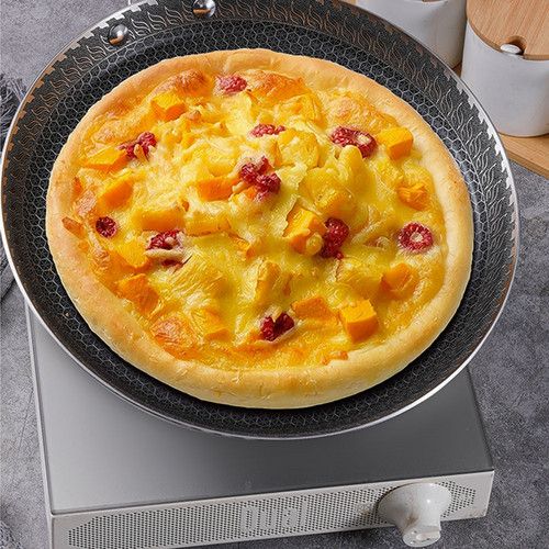 30cm Stainless Steel Crepe Pan Non-Stick Pan Honeycomb Coating Frying Pan Pizza6299